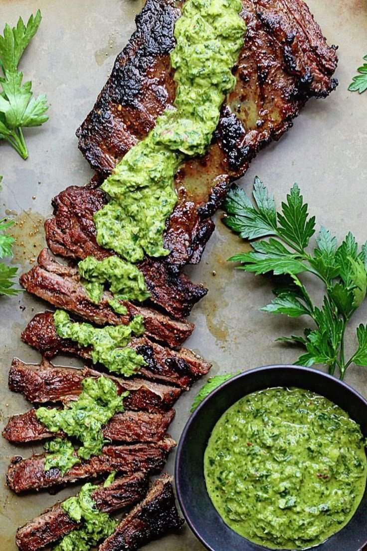 Skirt Steak Marinade with Chimichurri