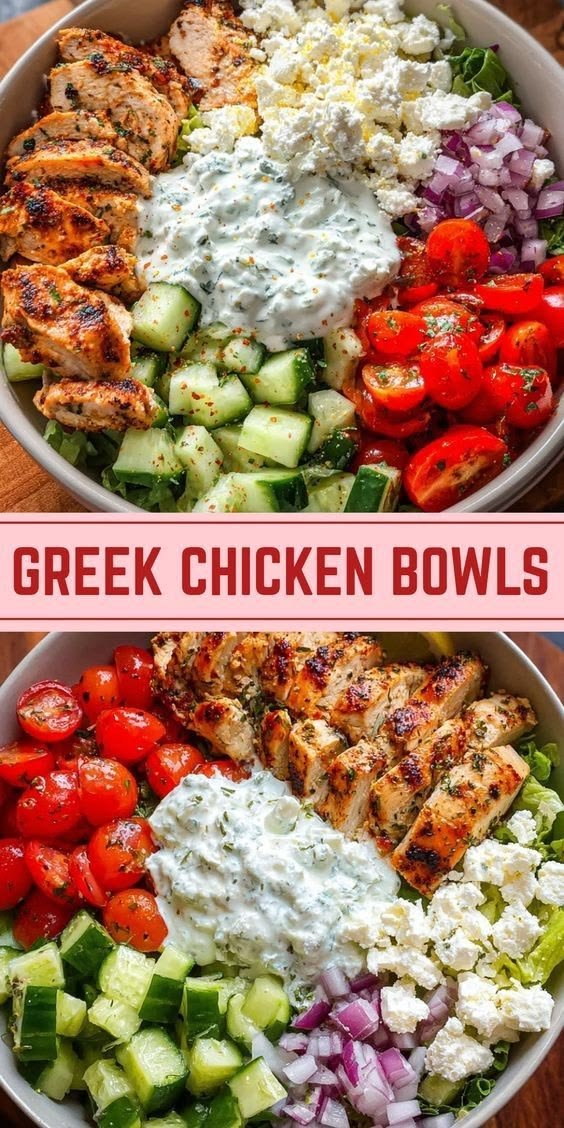 Greek Chicken Bowls