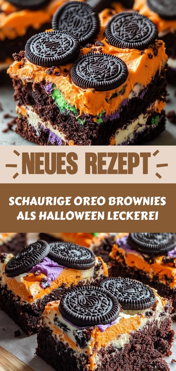 Das Beste Rezept für schaurige Oreo Brownies, die perfekt als Halloween Leckerei gelingen