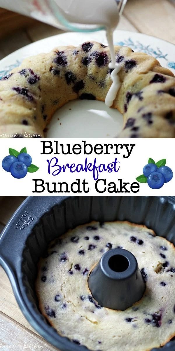 Blueberry Breakfast Bundt Cake Recipe | Easy Blueberry Bundt Cake Recipes, Bundt Cakes from a Cake Mix, Blueberry Bundt Cakes from Cake Mix