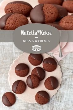 Einfache Nutella®Kekse - Schnelle Kekse mit Nuss-Nougat-Creme | Nutella kekse rezept, Nutella plätzchen, Plätzchenrezepte