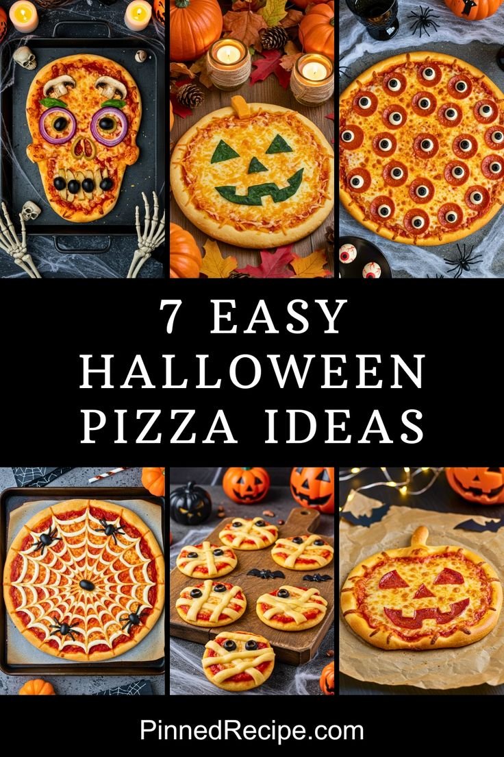 Spooktacular Halloween-Themed Pizzas