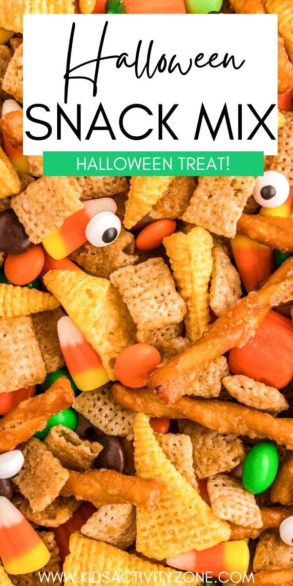 The Ultimate Halloween Snack Mix | Candy corn mix, Fall snack mixes, Homemade snack mix