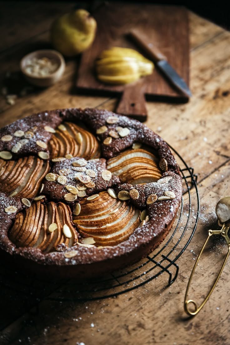 Gâteau poire chocolat sans farine (sans gluten)