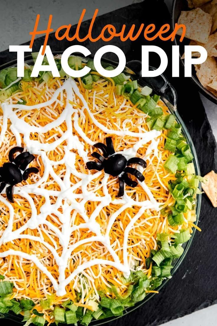 Easy Halloween Taco Dip Recipe | Wholefully