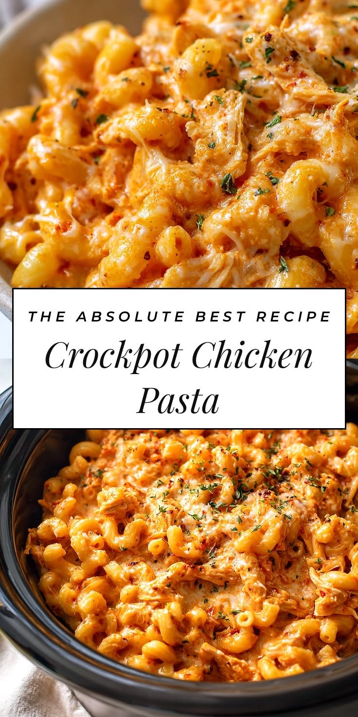 Mouthwatering Crockpot Chicken Pasta