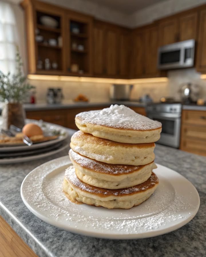 Pancake di mele e yogurt