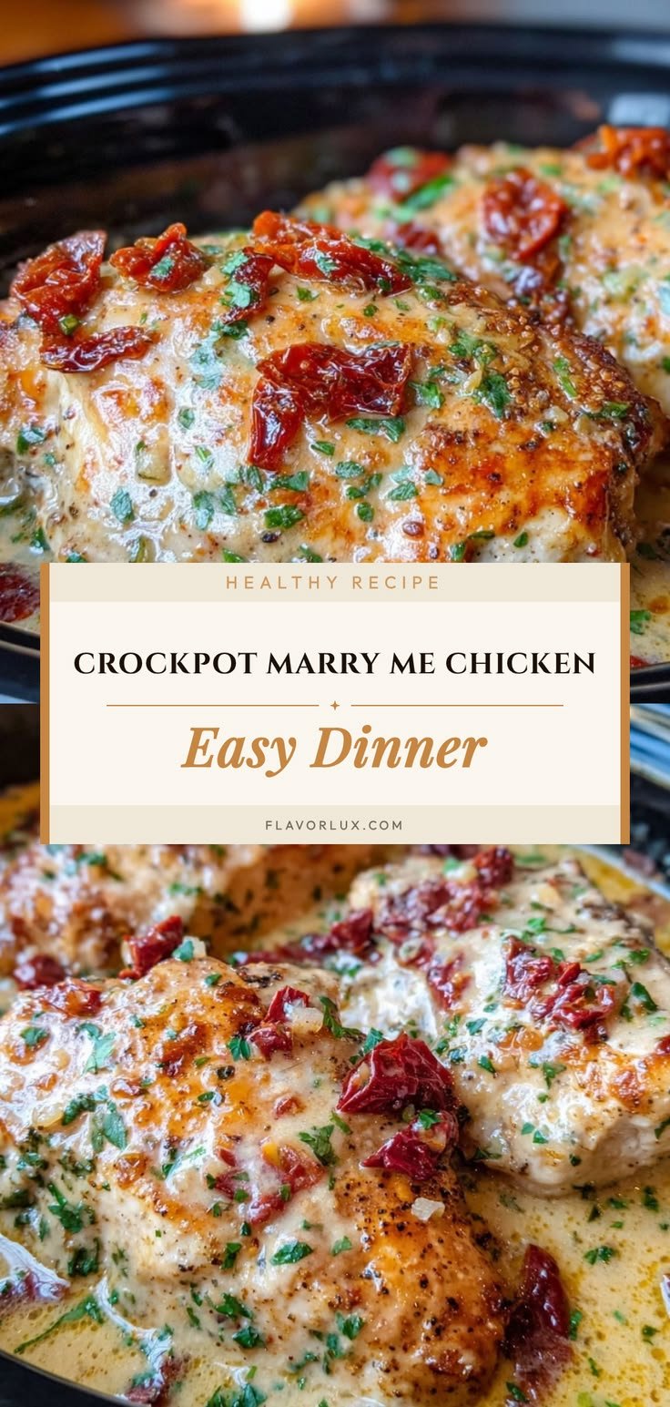 Crockpot Marry Me Chicken – Easy Dinner