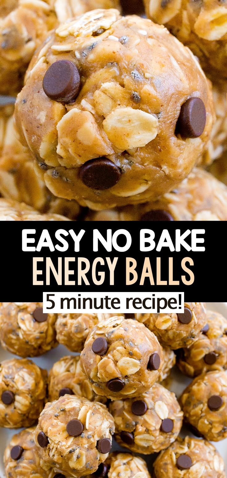 Energy Balls - Healthy No Bake Snack | No bake energy, Snacks to have in the house, Healthy balls no bake