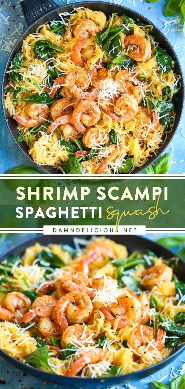 SHRIMP SCAMPI SPAGHETTI SQUASH
