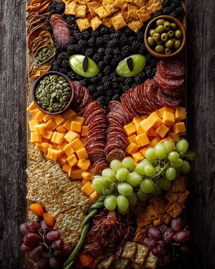 Cheese platter gothic | Gothic charcuterie, Horror themed party food, Spooky dinner