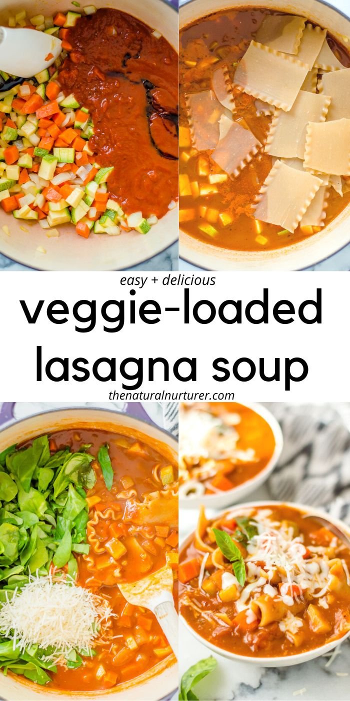 Veggie-Loaded Lasagna Soup