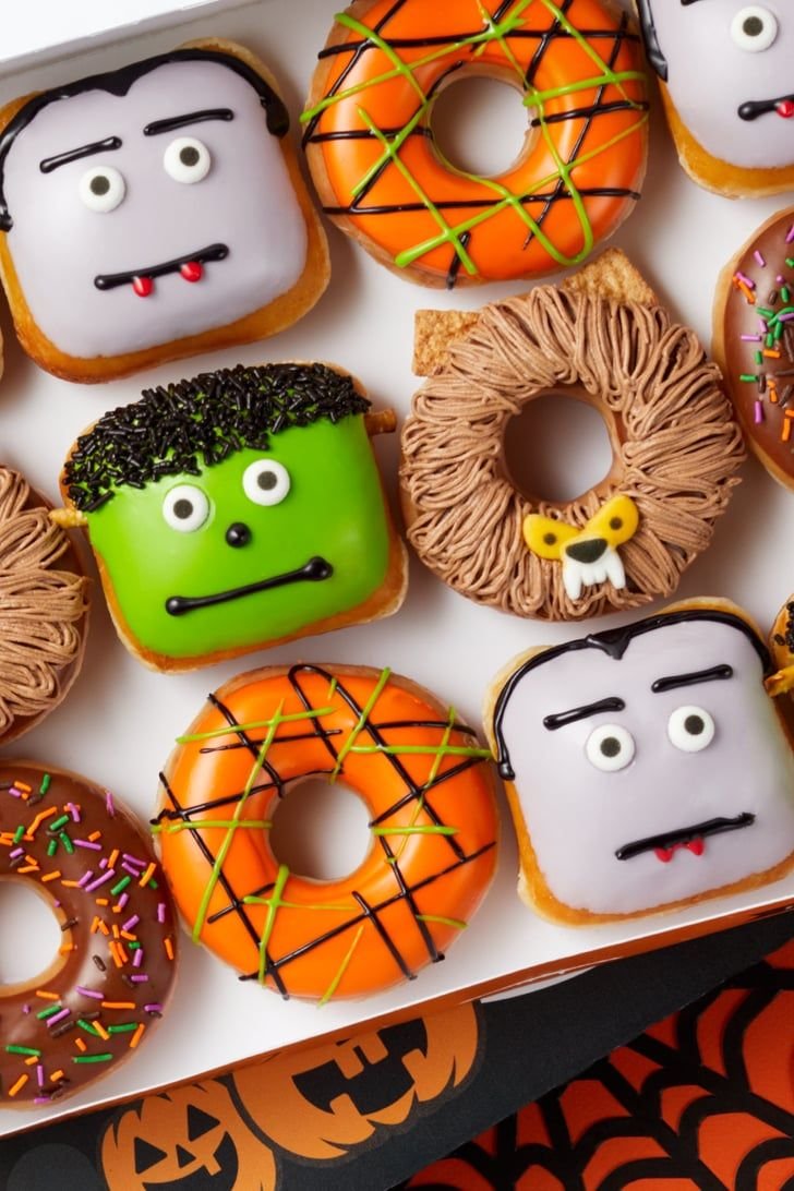 We Can't Wait to Sink Our Fangs Into Krispy Kreme's New Monster-Themed Halloween Doughnuts