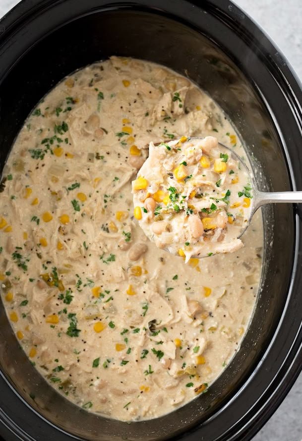 Crockpot White Chicken Chili  — West Coast Capri