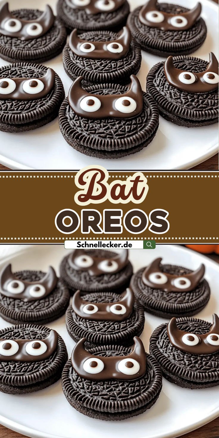 Gruselige Bat-Oreos — Halloween-Snack, der Klicks bringt