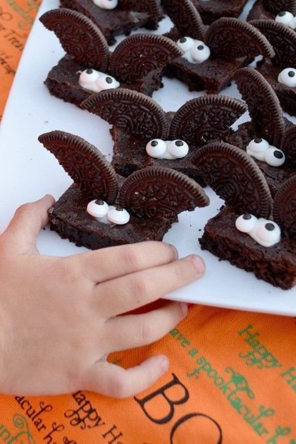 "I've Gone Batty" Halloween Brownies -