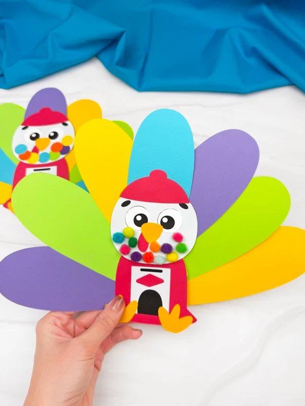 Gumball Machine Turkey Disguise (Free Printable Template)