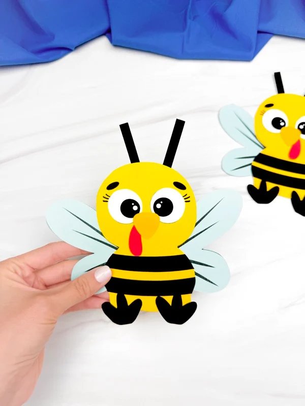 Adorable Bee Turkey Disguise Craft (Free Template)