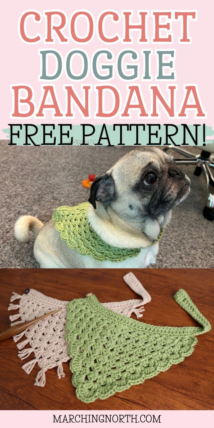 Free Crochet Dog Bandana Pattern 6 Free Dog Bandana Pattern! Daisy's Adjustable Bandana | Crochet projects for dogs ideas, Crochet pet projects, Crochet dog bandana tutorial