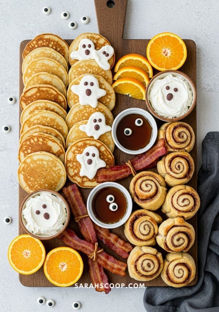 Boo-tiful Breakfast Board | Food for halloween party, Halloween brunch board, Halloween brunch recipes