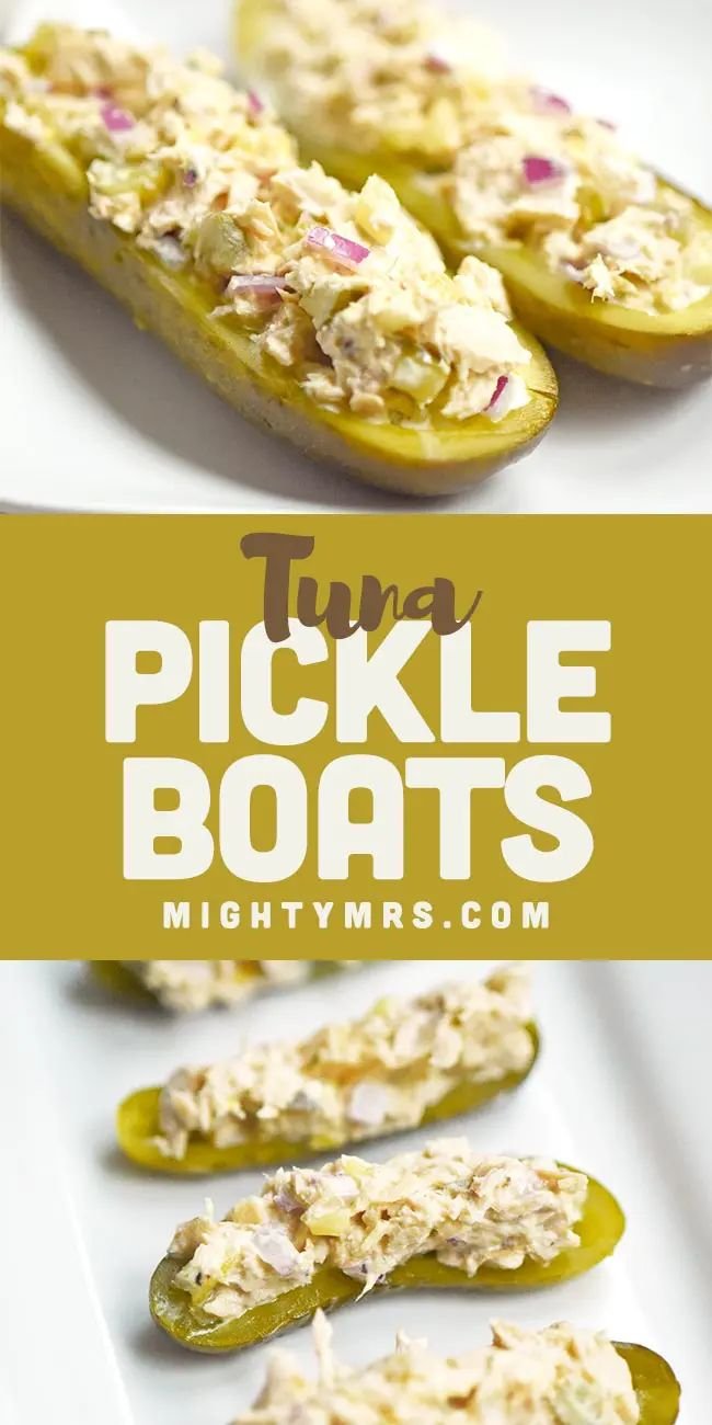 Tuna Stuffed Pickles