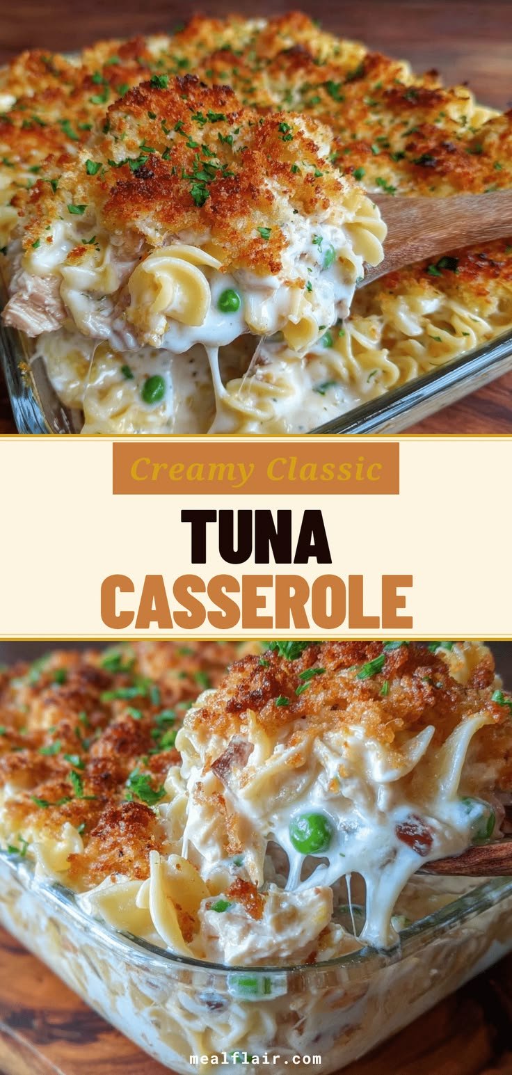 Classic Tuna Casserole Recipe Easy Homemade Tuna Casserole for Family Meals