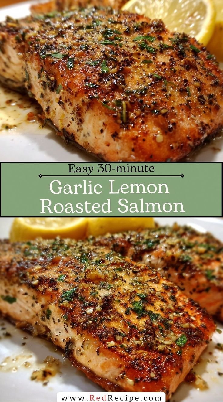Zesty Garlic and Lemon Roasted Salmon