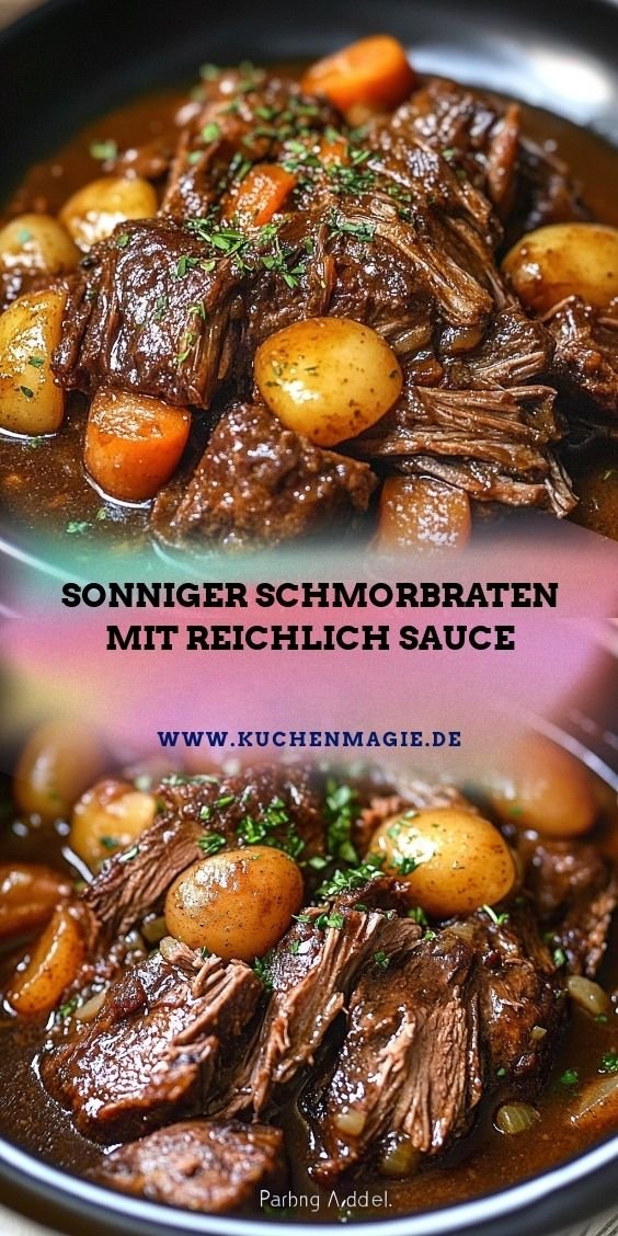 Sonniger Schmorbraten mit reichlich Sauce