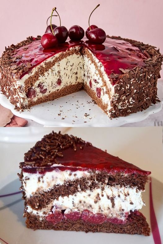 Stracciatella Kirsch Torte die immer gelingt mit 1 Glas Kirschen - Kochen Mit Uns