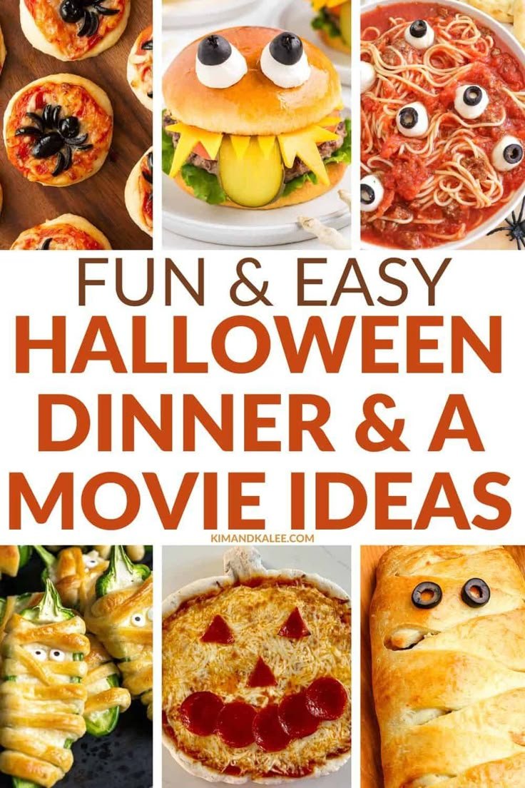 Get ready for a spooktacular night with these Halloween dinner and movie ideas that are sure to deli