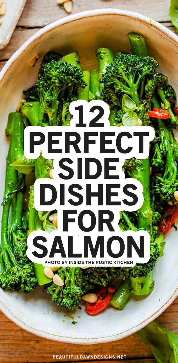12 Perfect Side Dishes for Salmon - Sauteed Broccoli with Pesto, Pine Nuts, and Chili