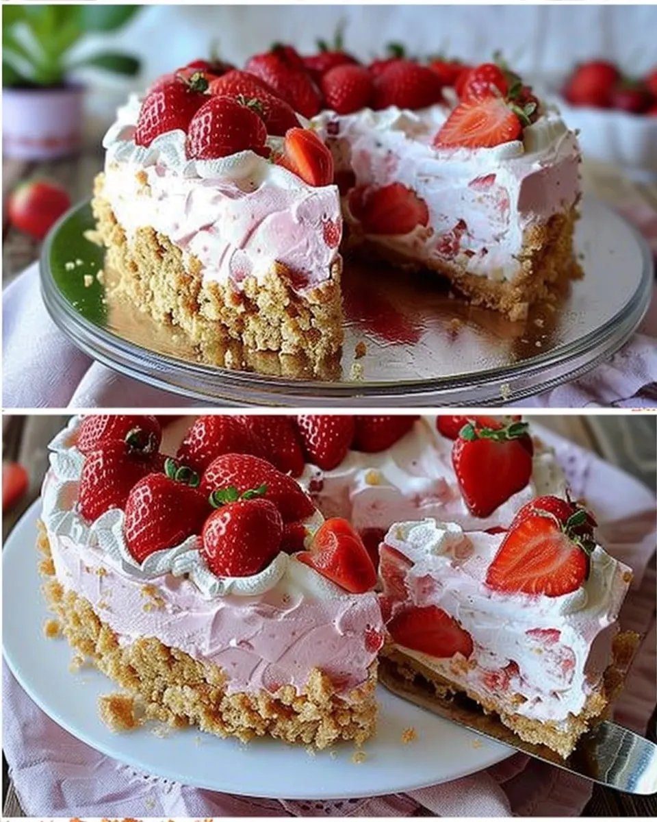 Erdbeerkäsekuchen ohne Backen