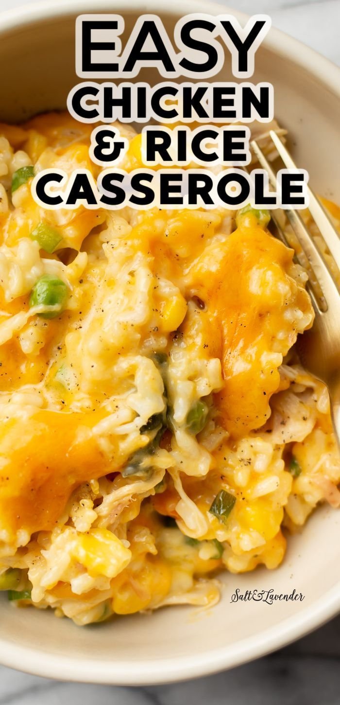 Cheesy Chicken and Rice Casserole