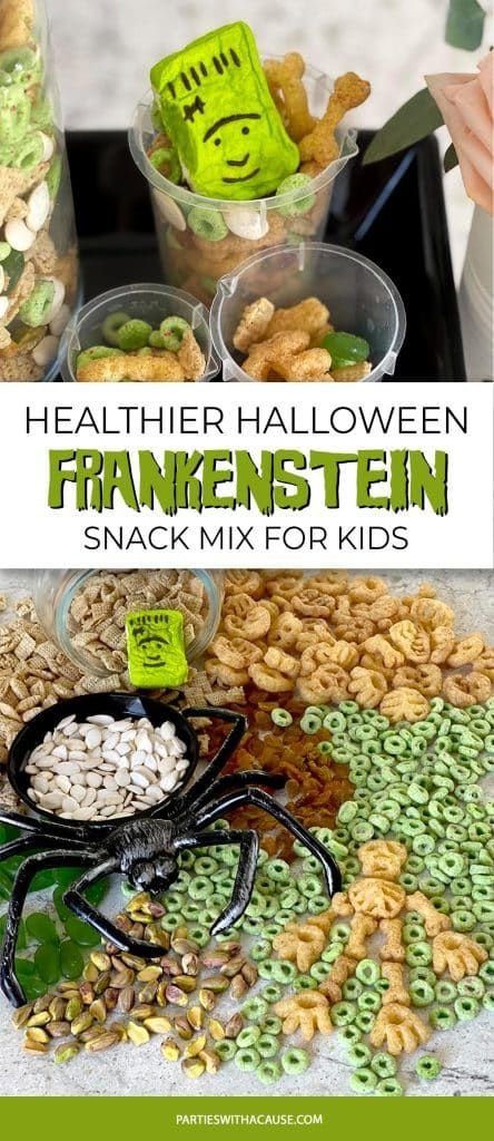 Halloween Snack Mix for Frankenstein Fans - Parties With A Cause