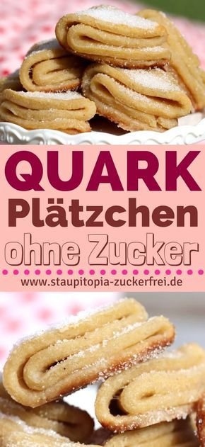 Quarkplätzchen ohne Zucker