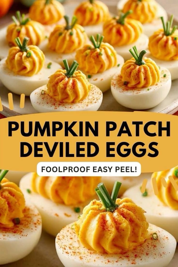 Halloween Deviled Eggs Easy | Halloween Appetizers Deviled Eggs, Fall Deviled Eggs Easy, Snacks for Holidays