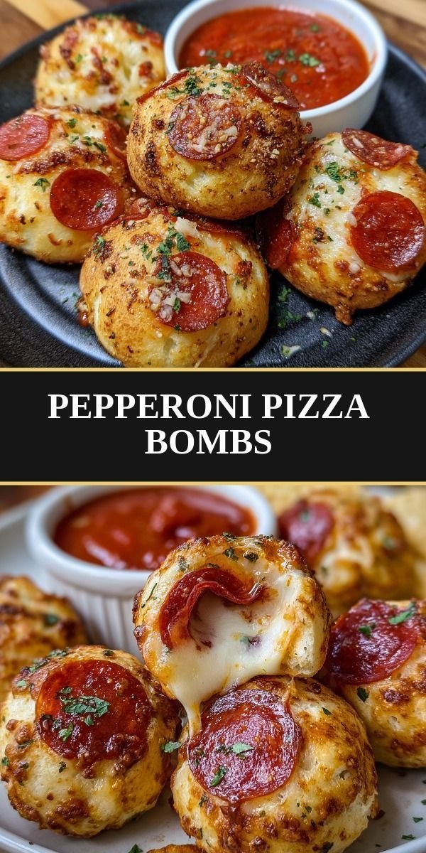 Pepperoni Pizza Bombs
