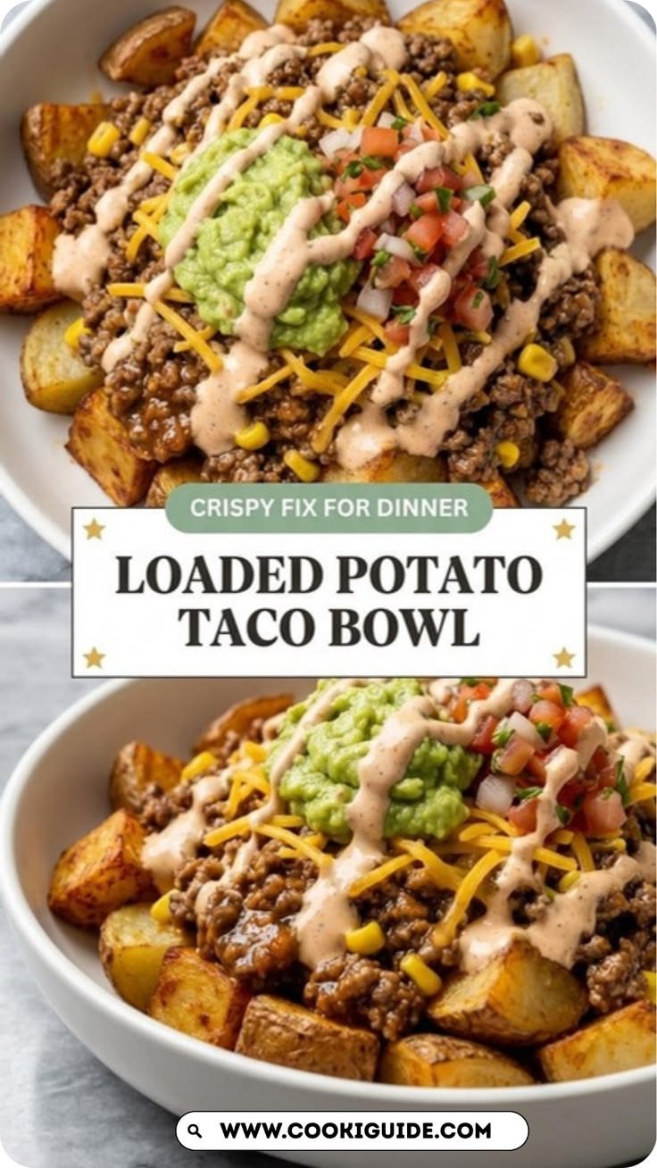 Loaded Potato Taco Bowl