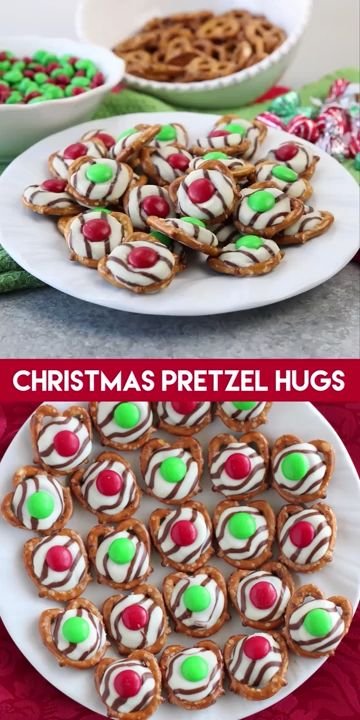 CHRISTMAS PRETZEL HUGS