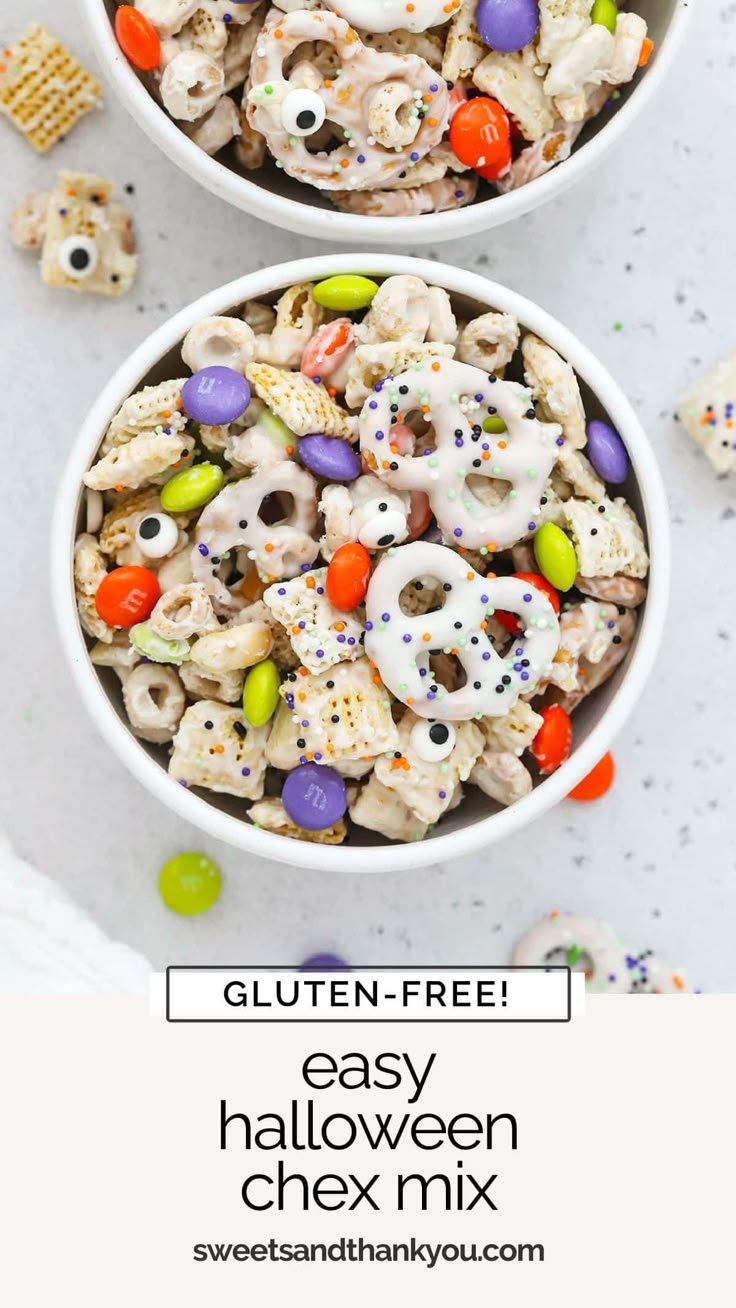 Easy Halloween Chex Mix (Gluten-Free!)