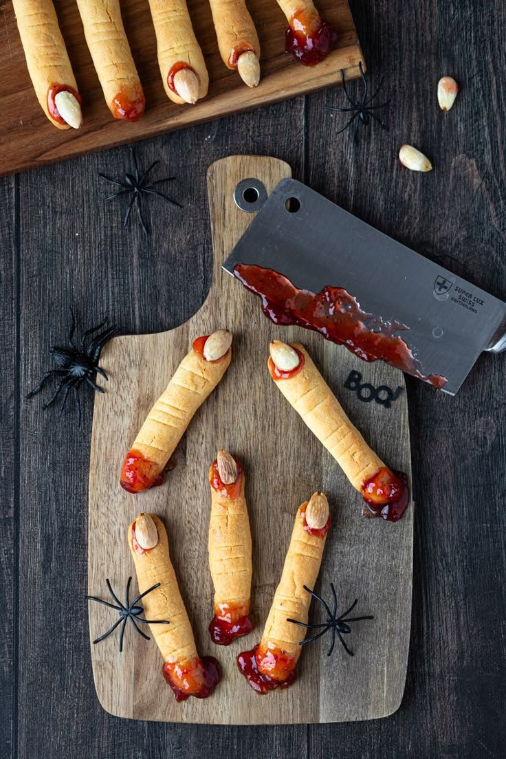 Biscuits "doigts de sorcière" pour Halloween