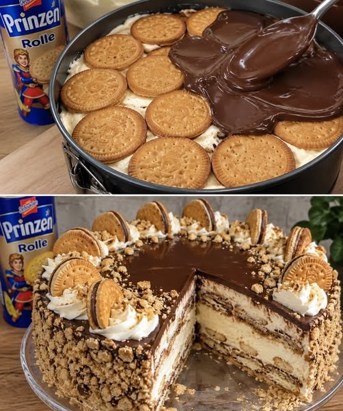 Prinzenrolle Torte ohne Backen in 15 Minuten - Kochen Mit Uns
