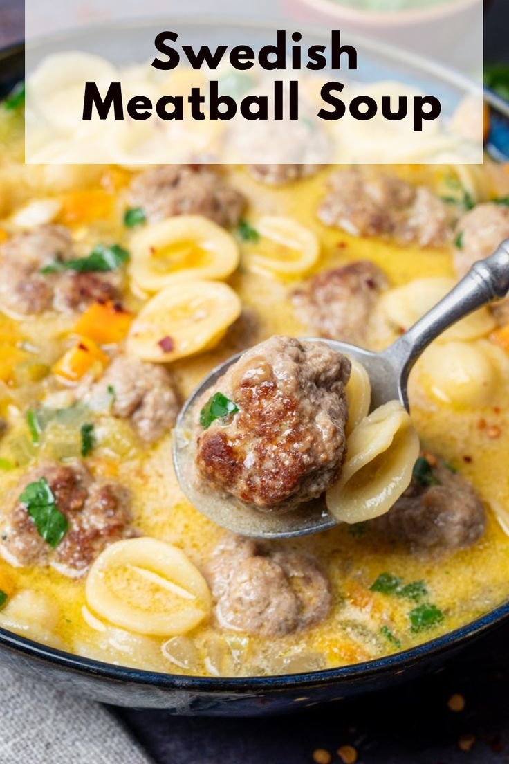 Simple Swedish Meatball Soup - Perfect for Chilly Days