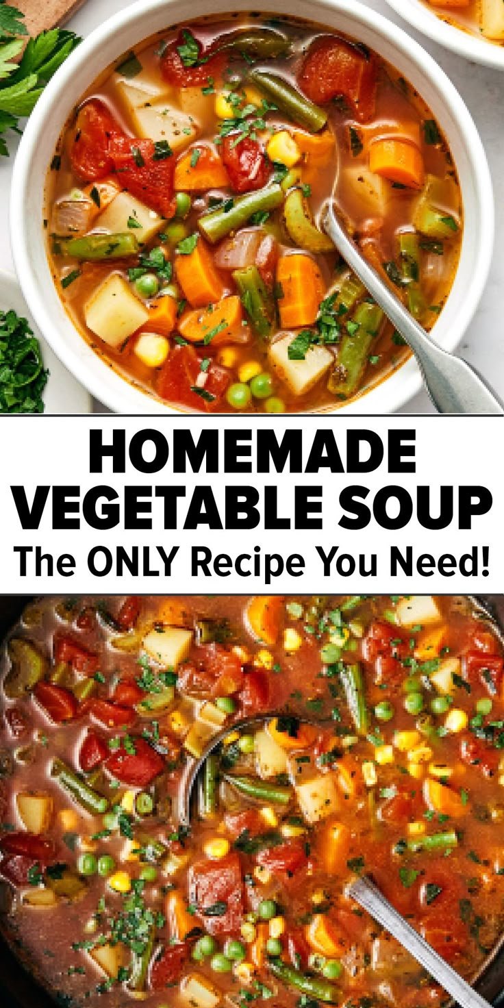 Vegetable Soup Recipe (Seriously the Best!)