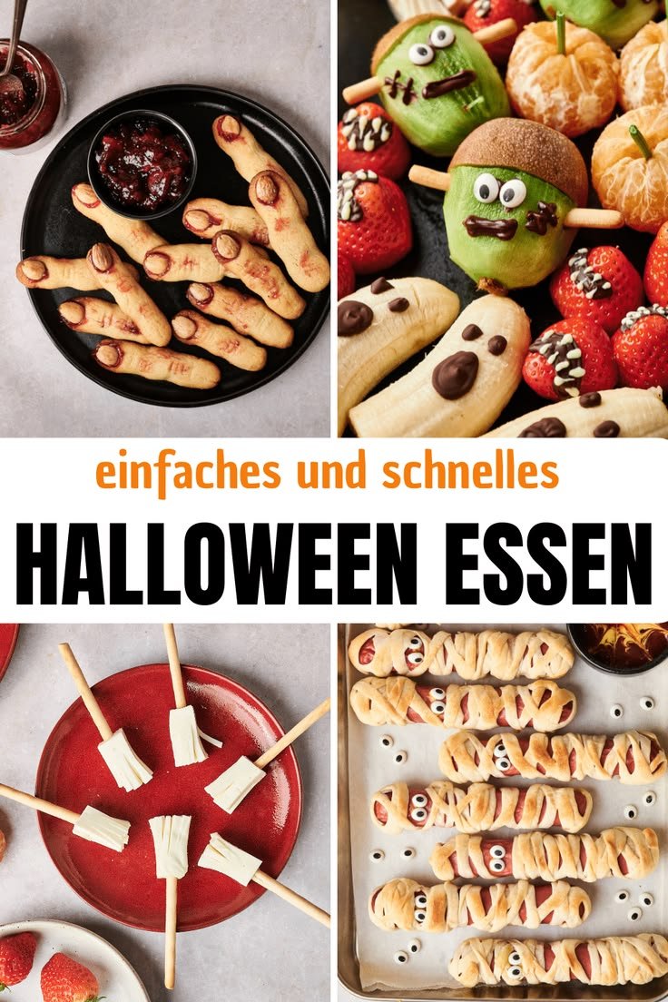 Her findest du die besten Halloween Rezepte. Ob für eine gruselige Kinderparty oder eine schaurig-schöne Halloween-Feier… | Halloween fingerfood einfach, Halloween snacks einfach, Kürbis rezepte einfach