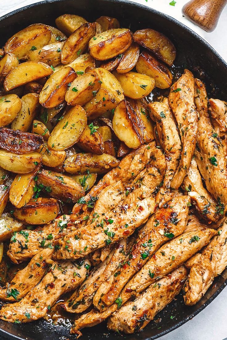 Garlic Butter Chicken and Potatoes Recipe – How To Make Garlic Butter Chicken Recipe