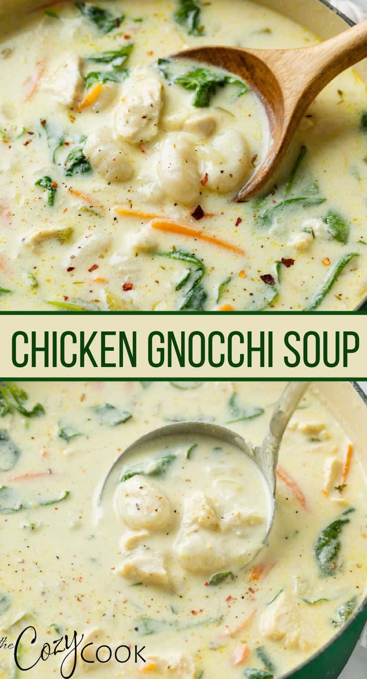 Chicken Gnocchi Soup | Unique soup ideas, Soups made with gnocchi, Soup recipes using gnocchi