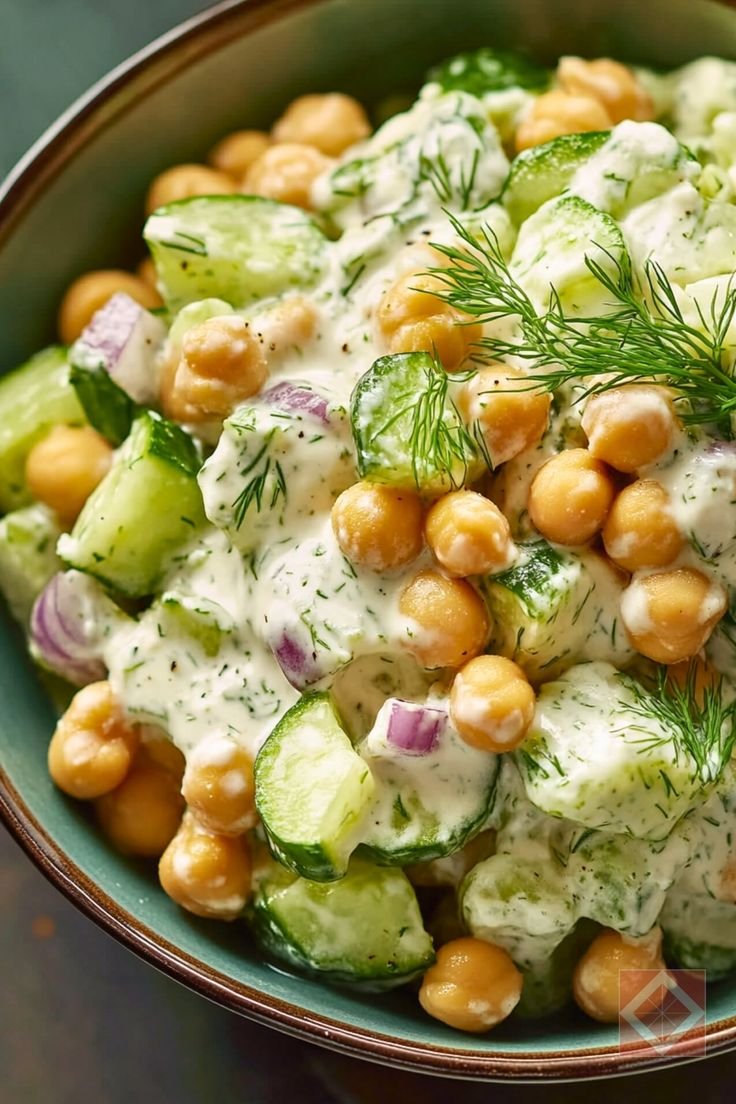 Creamy Chickpea Salad for a Quick Lunch