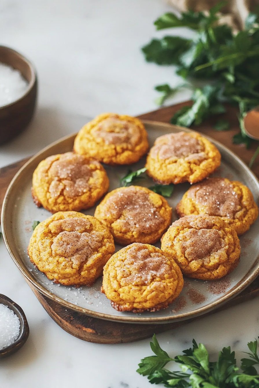 Soft & Chewy Pumpkin Snickerdoodle Cookies
