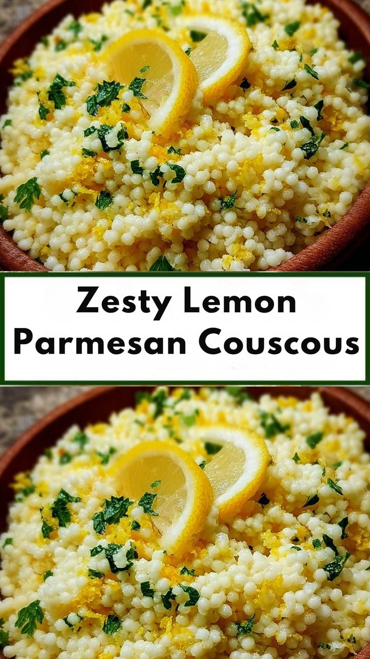 Zesty Lemon Parmesan Couscous
